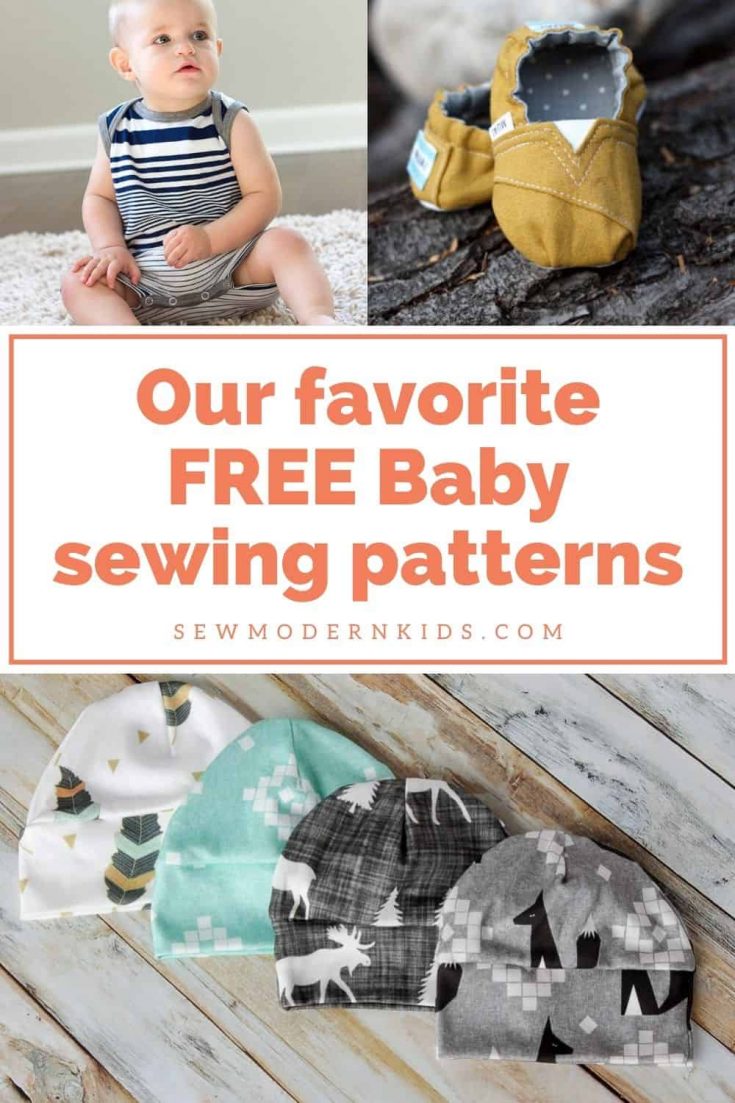We're delighted to share with you some of our favorite Free Baby sewing patterns. This includes preemie babies, newborns, toddlers, and beyond. We've got rompers, bodysuits/onesies, hats, dresses, skirts, leggings, bibs, T-Shirts, gowns/sleep sacks, diaper covers, pacifier clips, quilt quiet book, rattles, jumpsuits, bandanas, shoes, pajamas, tights, jackets, hoodies, and even a baby swing. If you are looking for baby free sewing patterns, we hope you will find one (or more) patterns below that you love, and maybe even some patterns that will become "go-to" patterns!