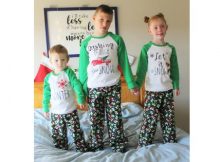 Happy Holiday Pajama Top & Pants sewing pattern (12mths-12yrs)