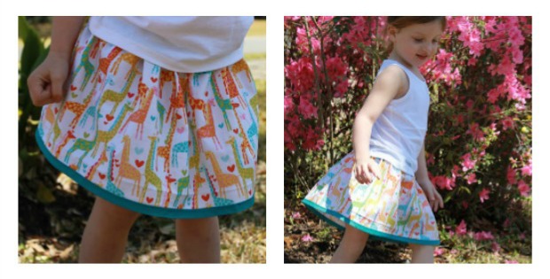 How to make a Bias Tape Trimmed Skirt FREE tutorial