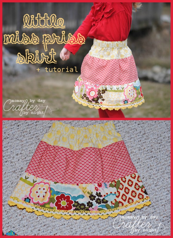 Little Miss Priss Skirt FREE sewing tutorial (2T-3T)