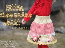 Little Miss Priss Skirt FREE sewing tutorial (2T-3T)