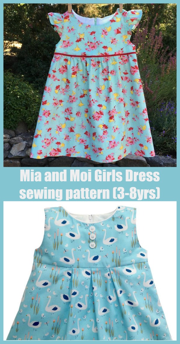Mia and Moi Girls Dress sewing pattern (3-8yrs)