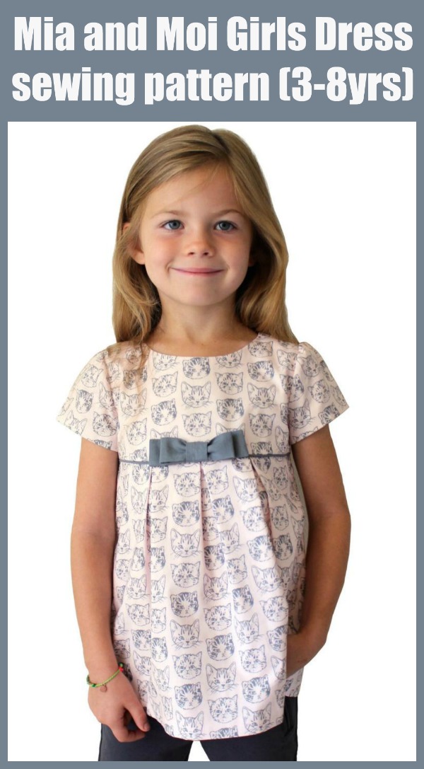 Mia and Moi Girls Dress sewing pattern (3-8yrs)