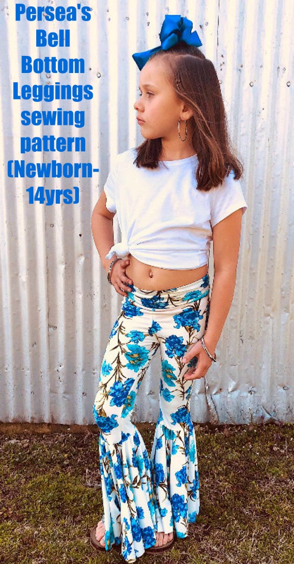 Persea's Bell Bottom Leggings sewing pattern (Newborn-14yrs) - Sew Modern  Kids