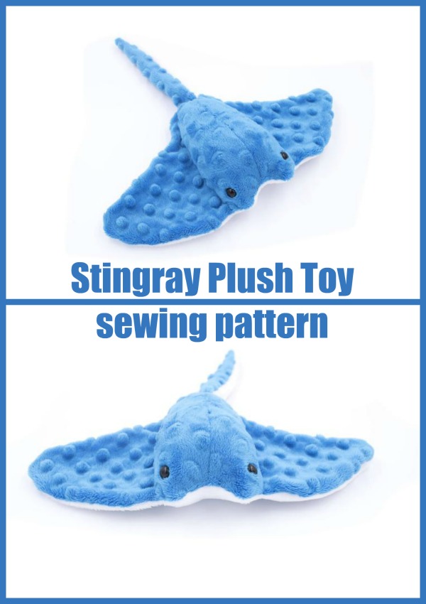 Stingray Plush Toy sewing pattern