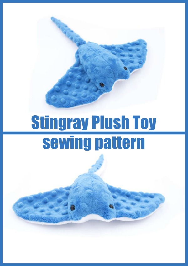 Stingray Plush Toy sewing pattern Sew Modern Kids