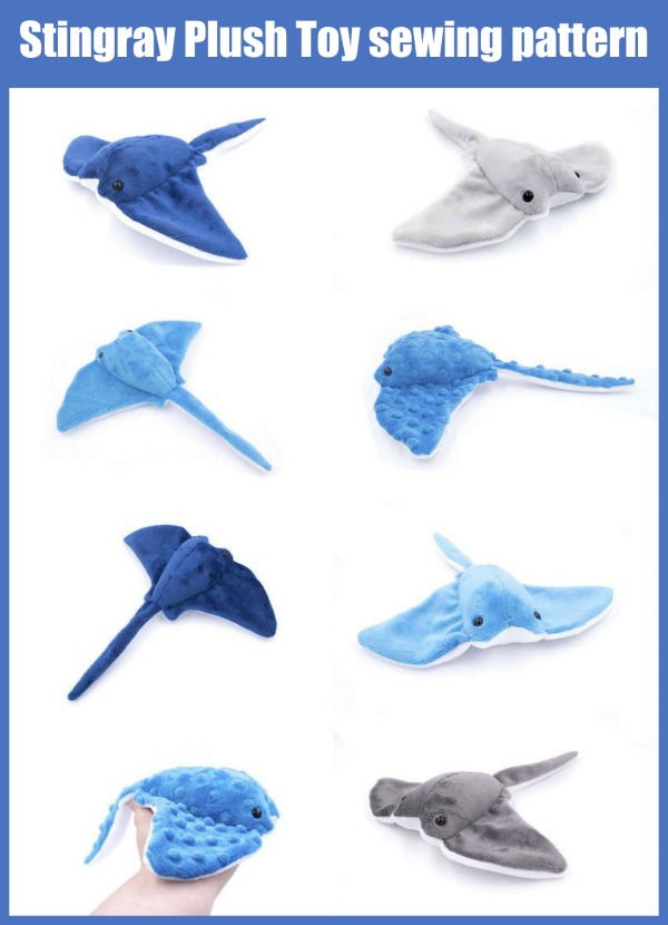 Stingray Plush Toy sewing pattern