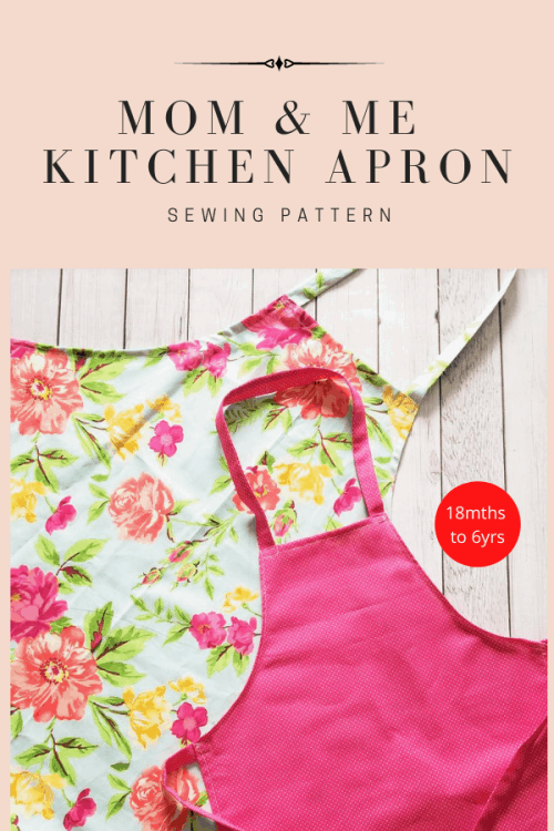 Mom and Me Kitchen Apron sewing pattern (18mths-6yrs) - Sew Modern Kids