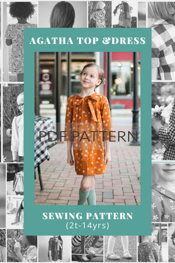 Agatha Top and Dress sewing pattern (2T to 14 years) - Sew Modern Kids