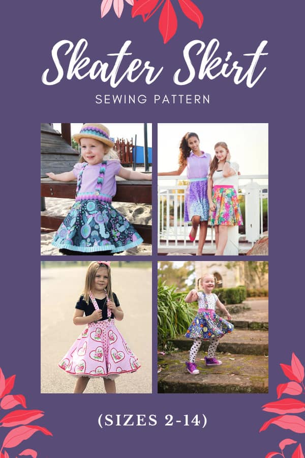 Skater Skirt sewing pattern (sizes 2-14)