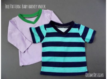 Baby Harvey Tee FREE sewing pattern (0-3 months)