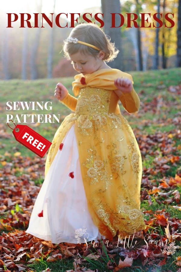 Princess Dress FREE sewing pattern (size 3)