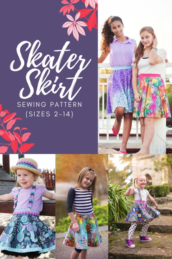 Skater Skirt sewing pattern (sizes 2-14)