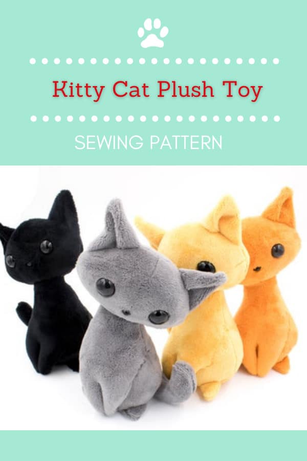 Kitty Cat Plush Toy sewing pattern