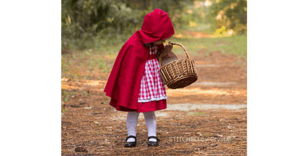 Little Red Riding Hood - A Hooded Cape FREE tutorial