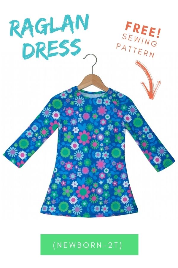 FREE sewing pattern for the Raglan Dress (Newborn-2T)