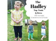 Hadley Top, Tunic and Dress sewing pattern (12mths-12yrs)