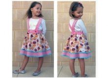 Sewing pattern for the Topsy Twirly Flared Skirt (1-12yrs)