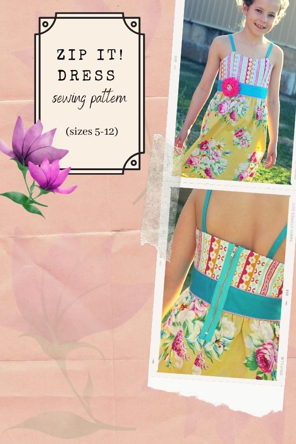 Zip It! Dress sewing pattern (sizes 5-12)