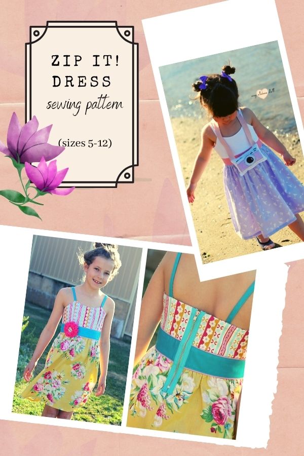 Zip It! Dress sewing pattern (sizes 5-12)