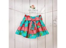 Elsa Girls Ruffle Skirt sewing pattern (12mths-12yrs)