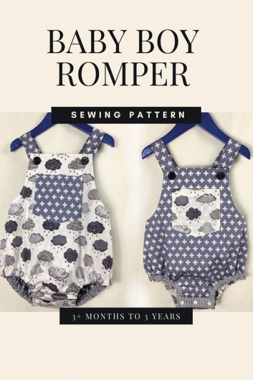 Baby Boy Romper sewing pattern (3+ months to 3 years) - Sew Modern Kids