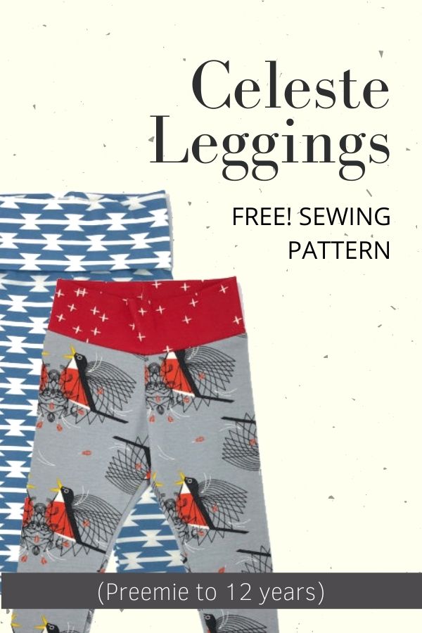 Kid's yoga leggings sewing pattern