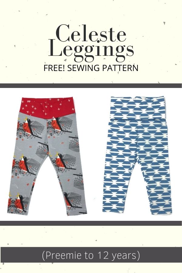 Bell Bottom Legging sewing pattern (Preemie to 12yrs) - Sew Modern Kids