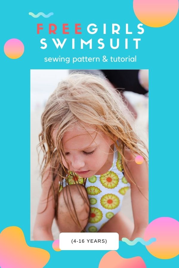 FREE Girls Swimsuit sewing pattern and tutorial (4-16 years)