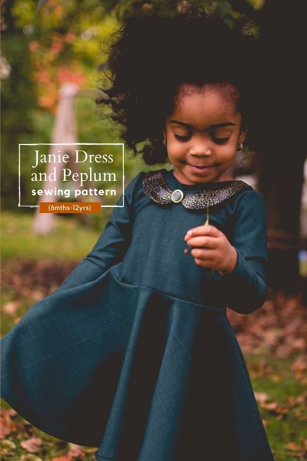 Sewing pattern for the Janie Dress and Peplum (6mths-12yrs)