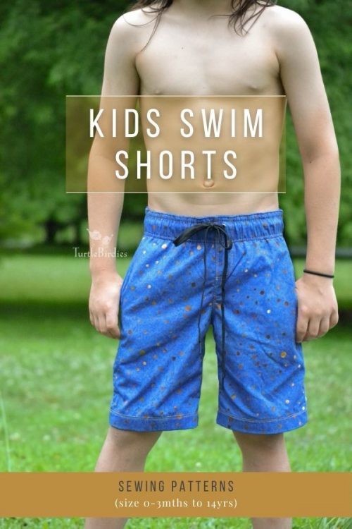 Kids Swim Shorts sewing patterns (size 0-3mths to 14yrs) - Sew Modern Kids