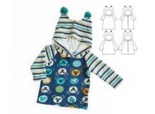 Sewing pattern for the Pandalove Hoodie (newborn-6yrs)
