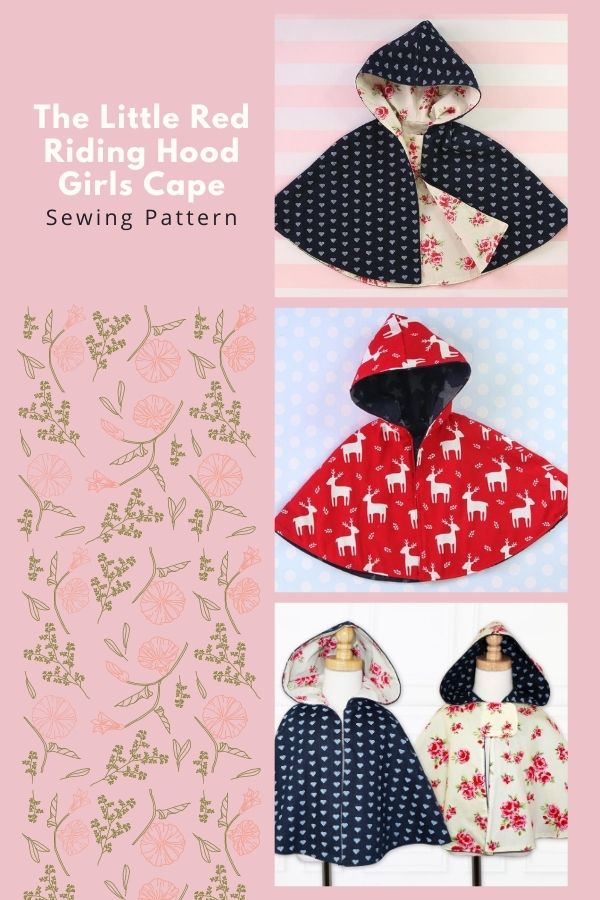 Sewing pattern for the Little Red Riding Hood Girls Cape