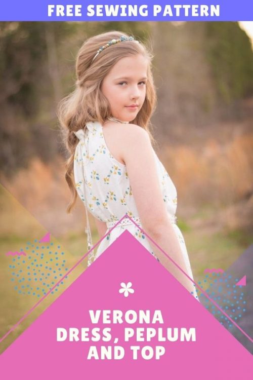 FREE sewing pattern for the Verona Dress, Peplum and Top