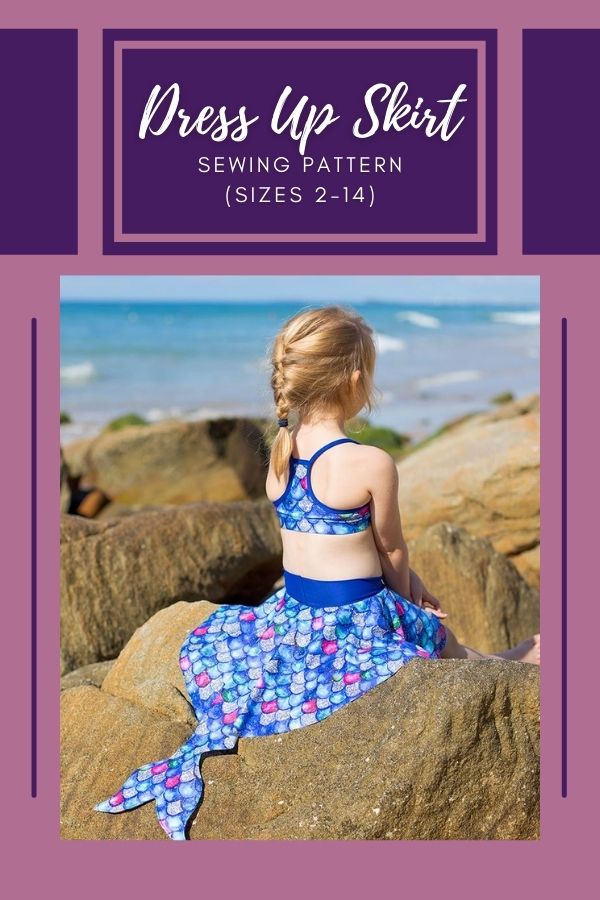 Dress Up Skirt sewing pattern (sizes 2-14)