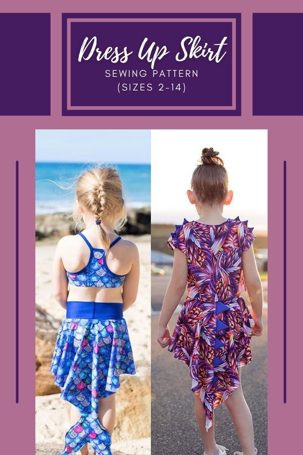 Dress Up Skirt sewing pattern (sizes 2-14)