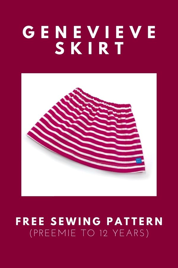 Genevieve Skirt FREE sewing pattern (Preemie to 12 years)