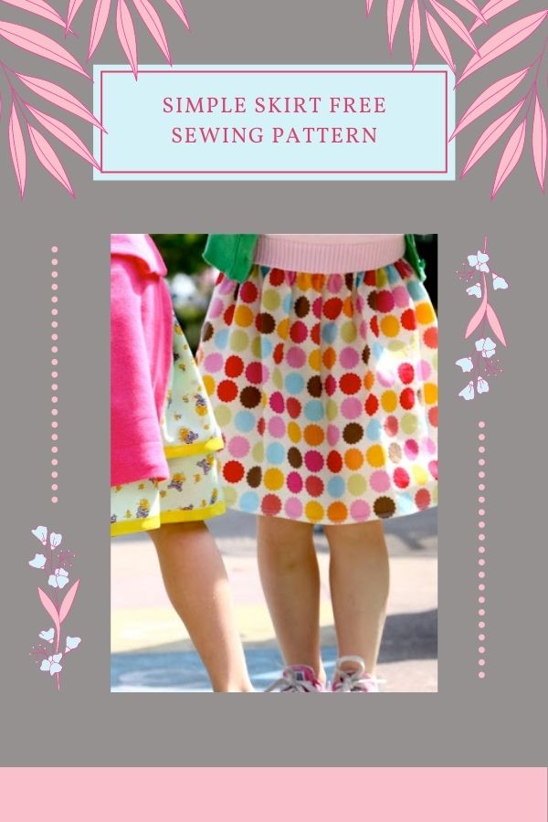 FREE sewing pattern for a Simple Skirt