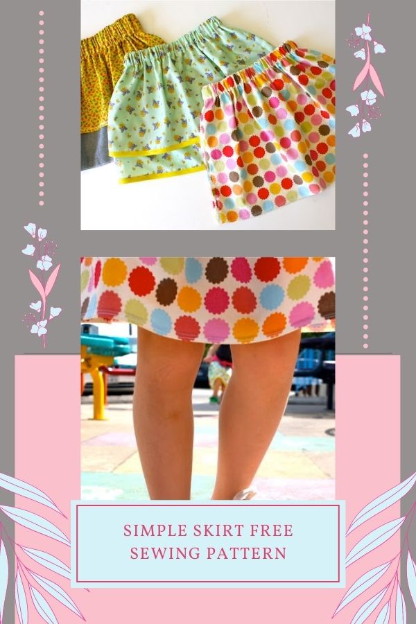 FREE sewing pattern for a Simple Skirt