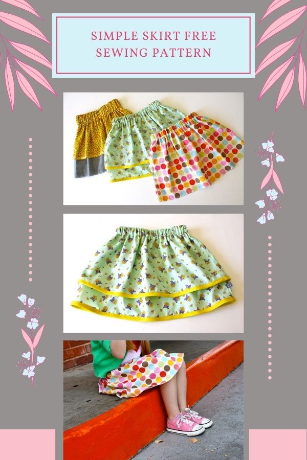 FREE sewing pattern for a Simple Skirt