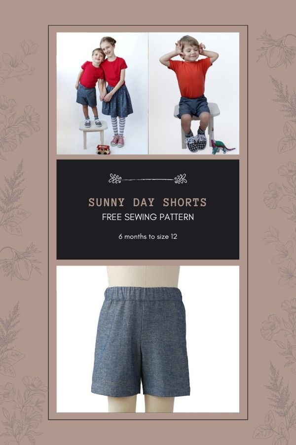 Sunny Day Shorts FREE sewing pattern (6 months to size 12) - Sew Modern Kids