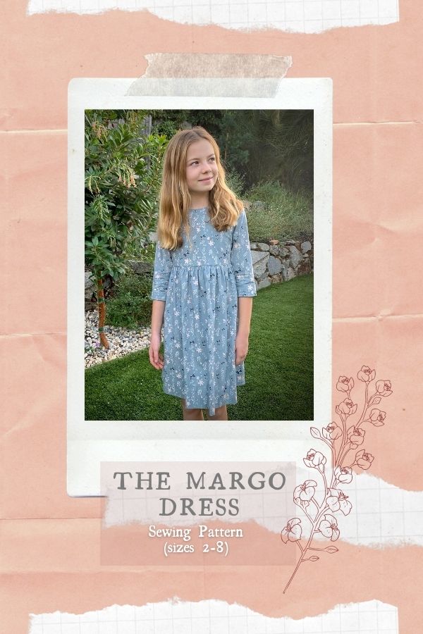 Sewing pattern for the Margo Dress (Sizes 2-8)