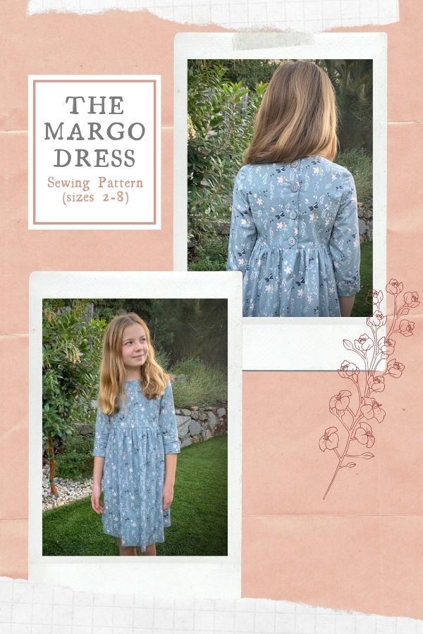 Sewing pattern for the Margo Dress (Sizes 2-8)