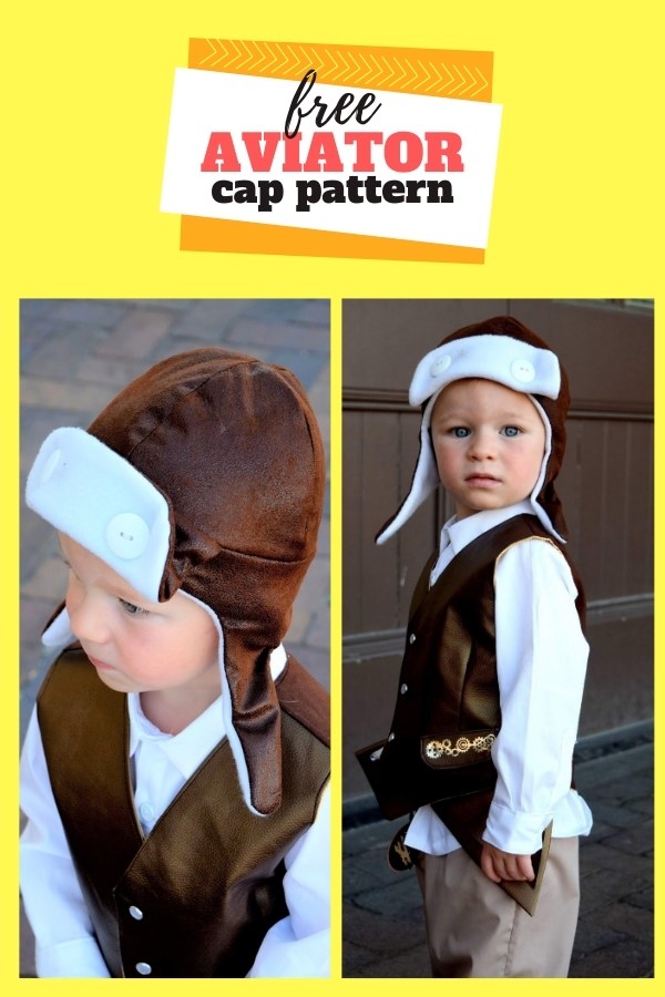 FREE Sewing pattern for the Toddler Aviator Hat