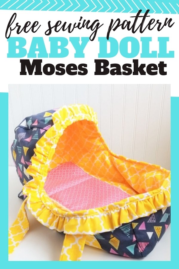 Baby Doll Moses Basket FREE sewing pattern Sew Modern Kids