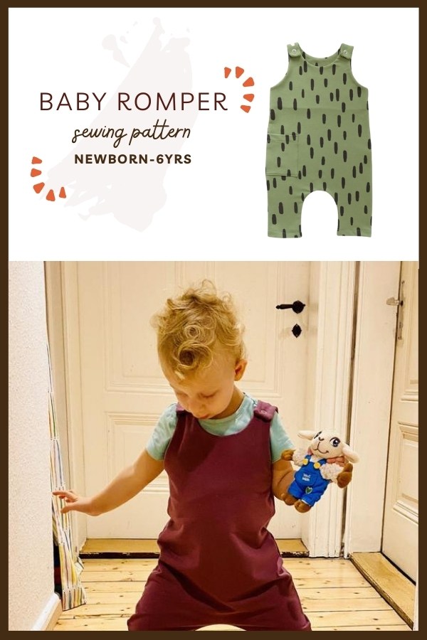 Baby Romper sewing pattern (Newborn-6yrs)