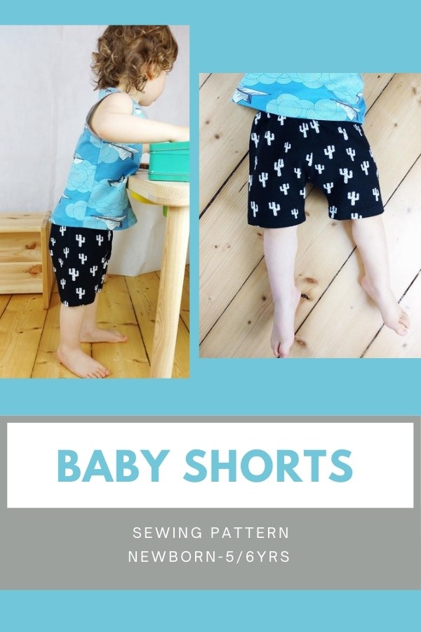 Baby Shorts sewing pattern (Newborn-5/6yrs)