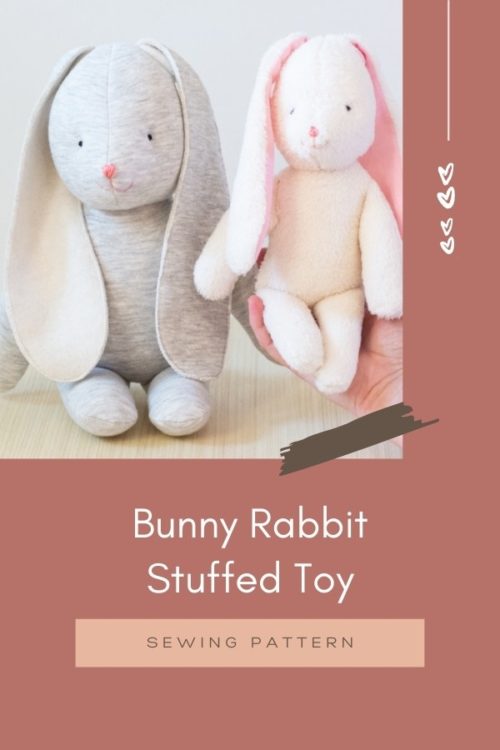 Bunny Rabbit Stuffed Toy sewing pattern (2 sizes) - Sew Modern Kids