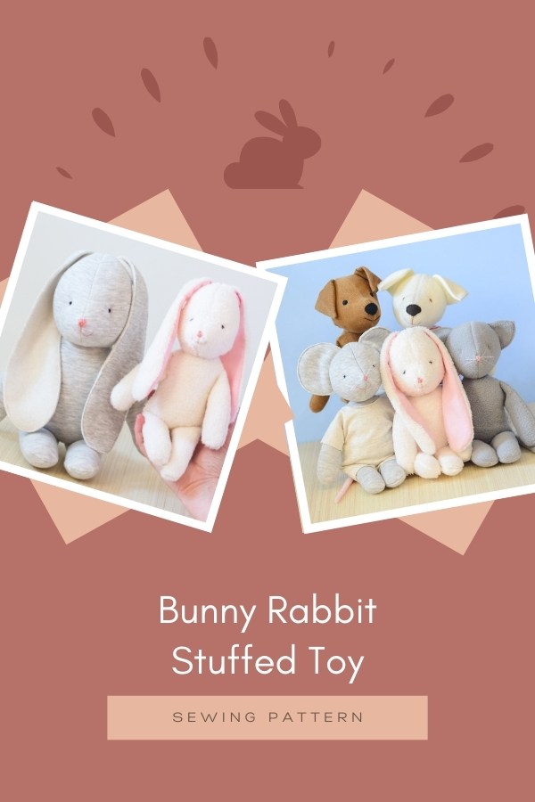 Bunny Rabbit Stuffed Toy sewing pattern