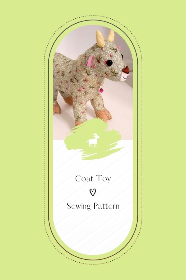 Goat Toy sewing pattern